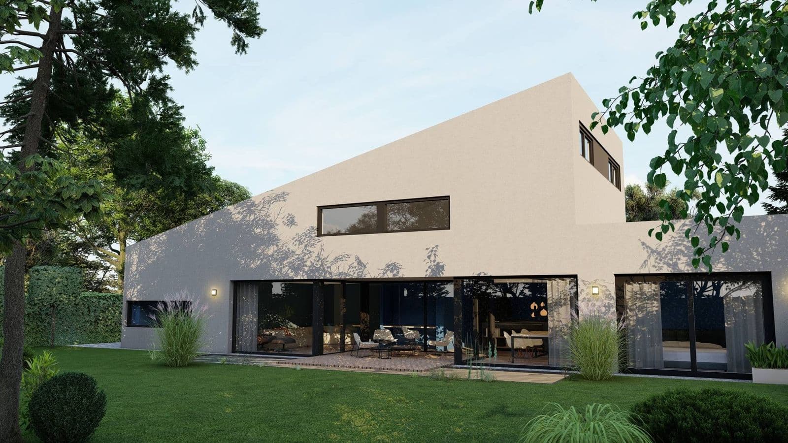 Vrijstaande woning waarvoor een vergunningtekening is gemaakt